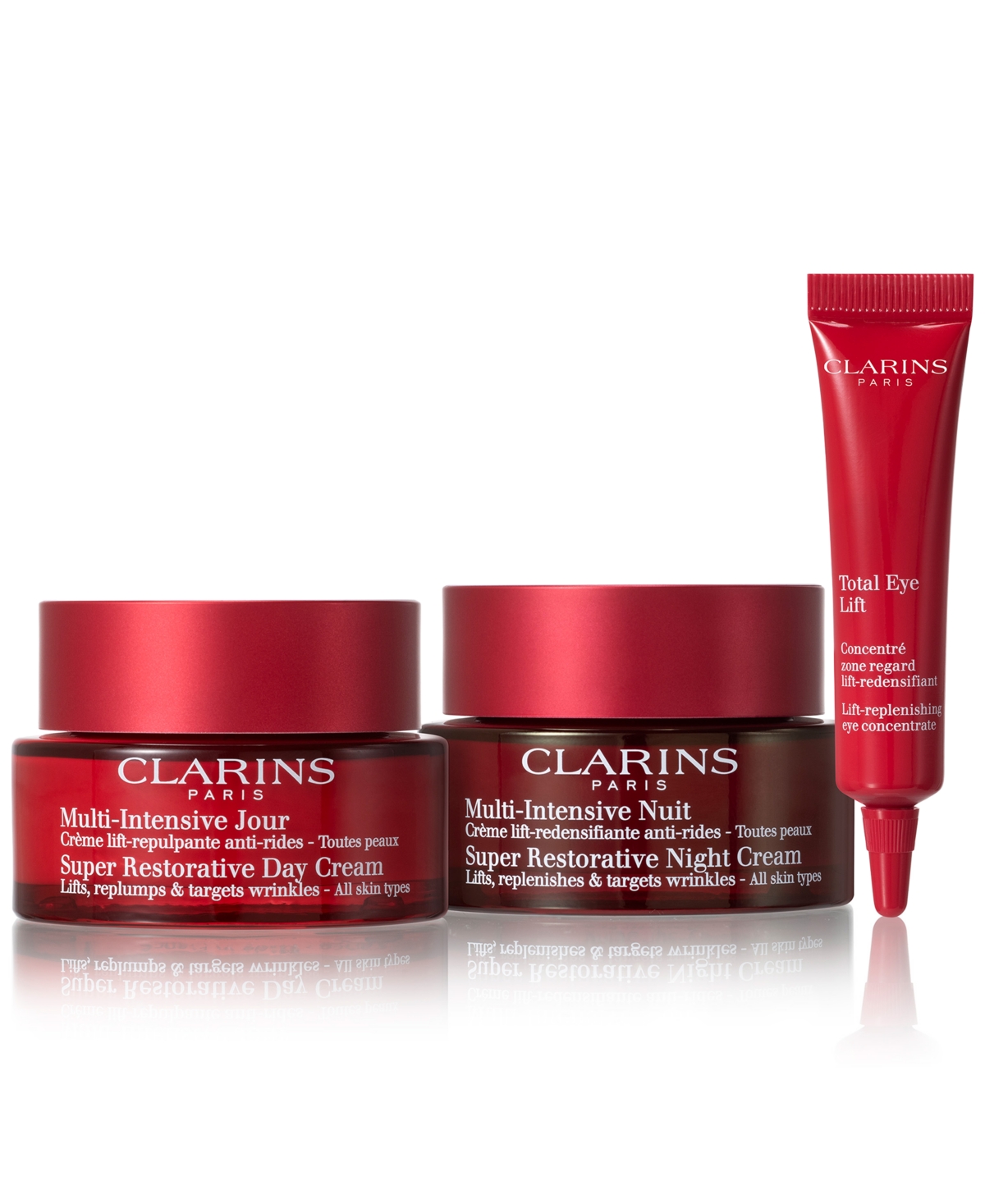 Shop Clarins 3-pc. Limited-edition Super Restorative Day & Night Skincare Set In No Color