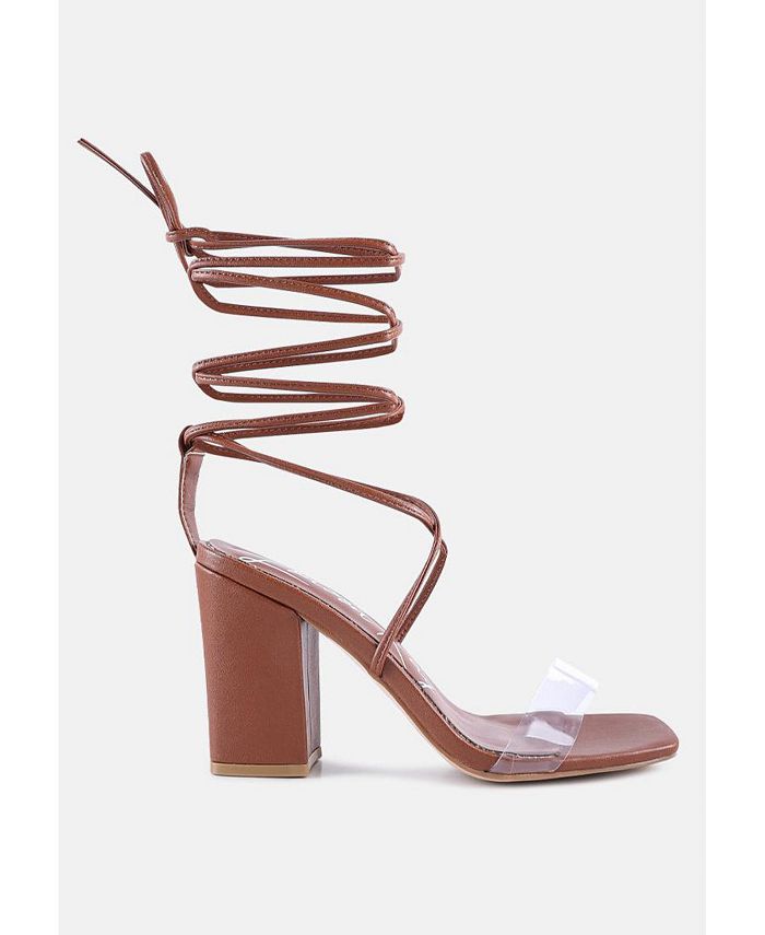 Macy's lace up shop heels