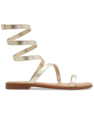 Women's Spinella Strappy Ankle-Wrap Flat Sandals