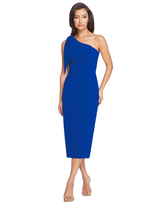Dress the Population Tiffany Asymmetrical Midi Dress - Macy's