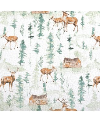 Christopher Forest Reversible Rustic King Quilt Set