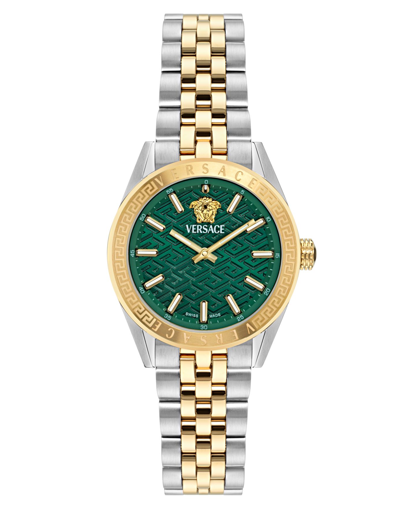 Женские часы Versace Swiss Two-Tone Stainless Steel Bracelet Watch 36mm — фото 1