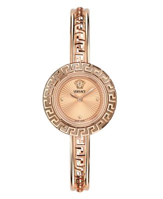 Versace - Women's Swiss Rose Gold Ion Plated Stainless Steel Bangle Bracelet Watch 28mm