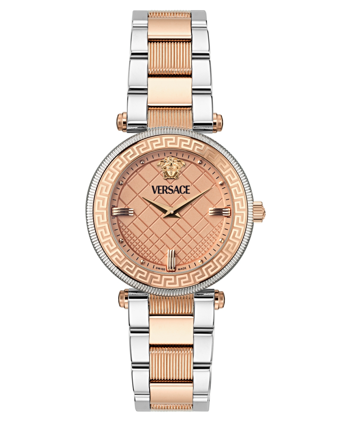Versace Women's Swiss Two-tone Stainless Steel Bracelet Watch 35mm In Two Tone