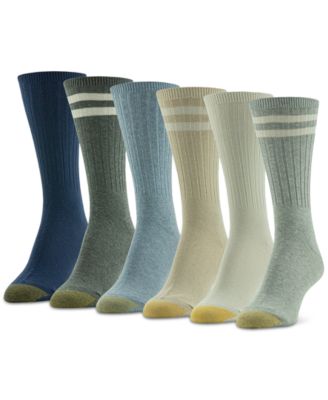 Gold Toe - Women's 6-Pk. Casual Ribbed Crew Socks
