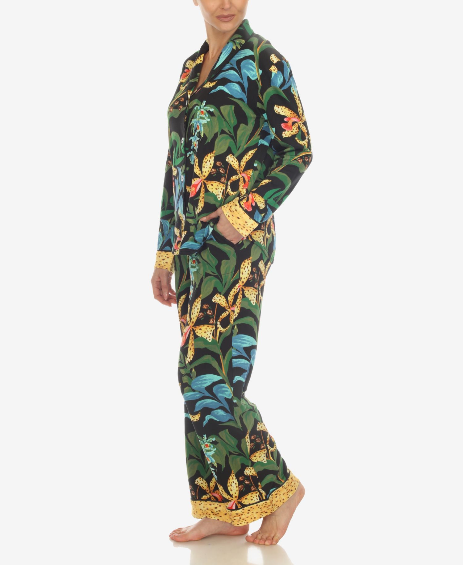Women's 2-Piece Wildflower Print Pajama Set