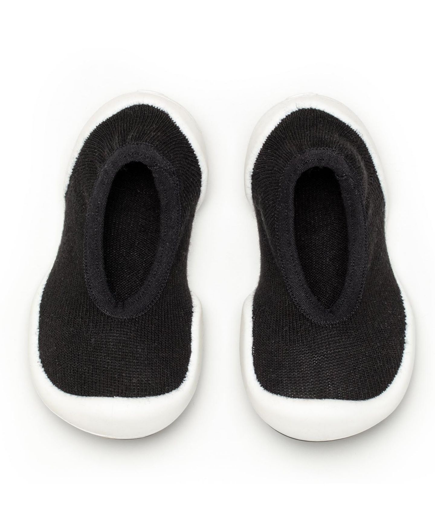 Обувь Komuello Infant Girl Boy Breathable Washable Non-Slip Sock Shoes Flat - Onyx, цвет: Чёрный — фото 1