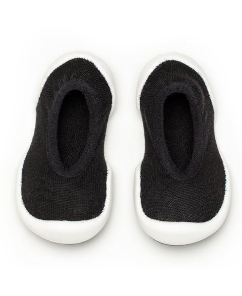 Обувь Komuello Infant Girl Boy Breathable Washable Non-Slip Sock Shoes Flat - Onyx, цвет: Чёрный
