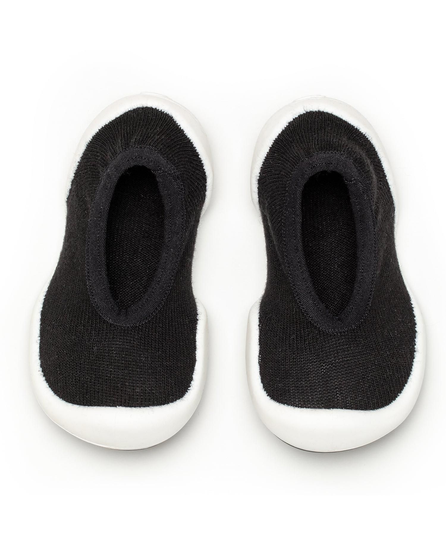 Infant Girl Boy Breathable Washable Non-Slip Sock Shoes Flat - Onyx
