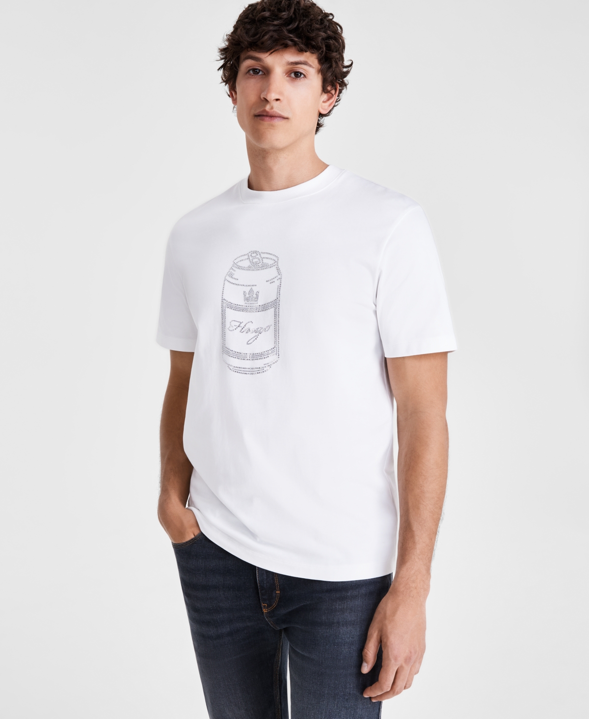 by Hugo Boss Men's Logo Graphic T-Shirt - Wht