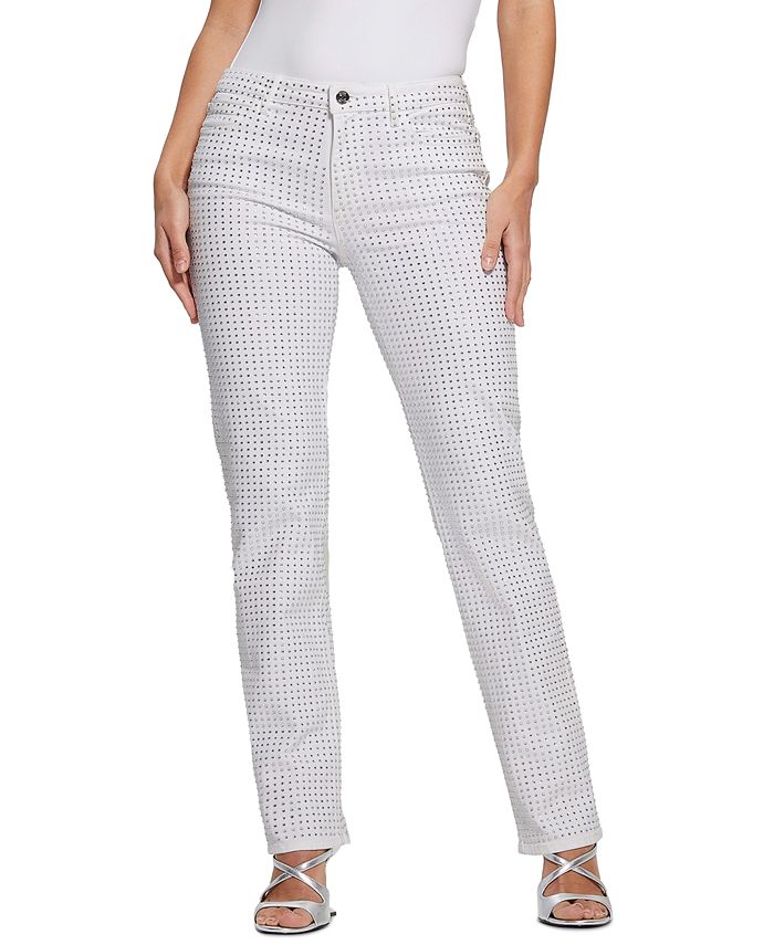 Guess embellished jeans discount