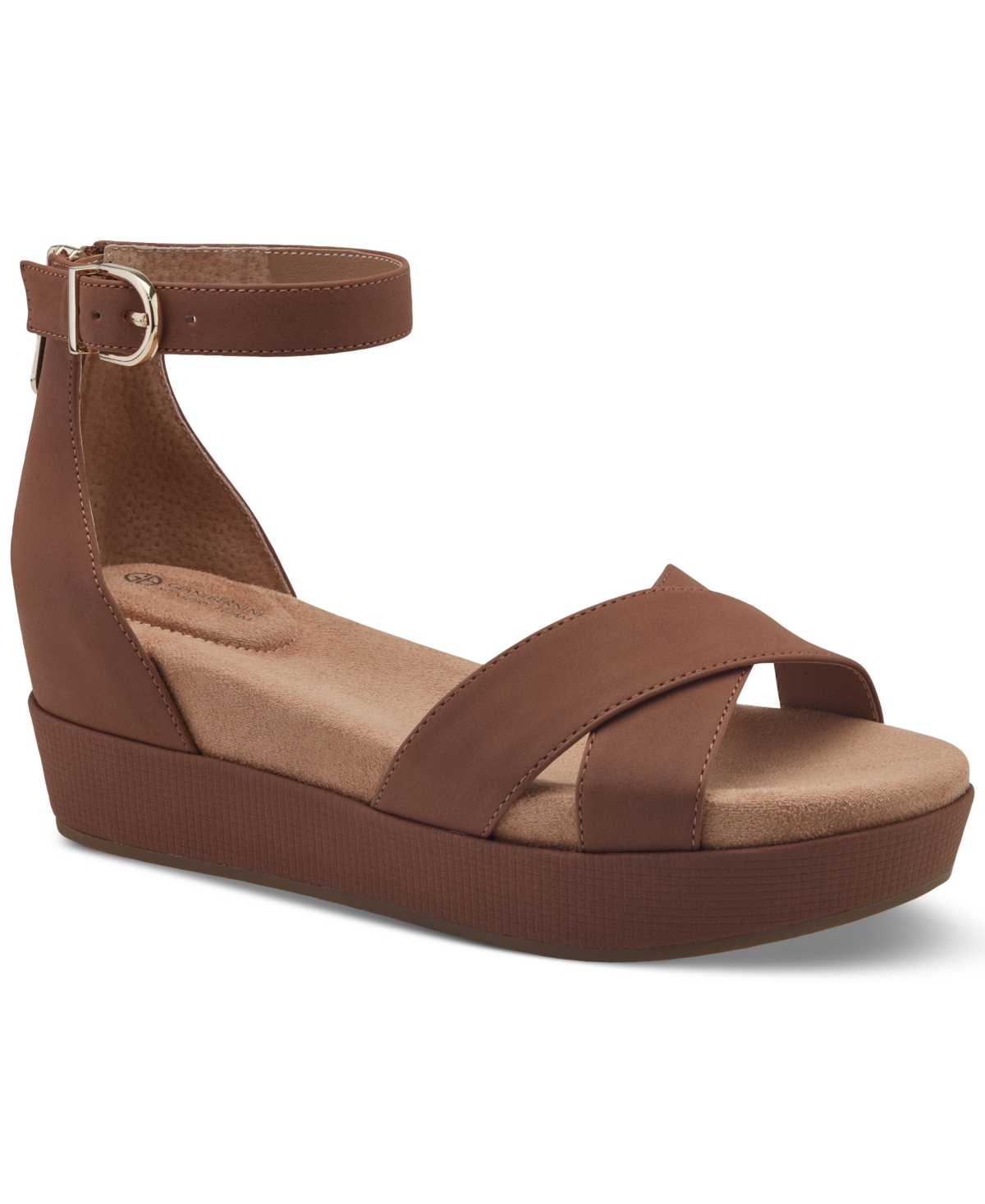 Giani Bernini Women's Eviee Memory Foam Wedge Sandals, Created for Macy's