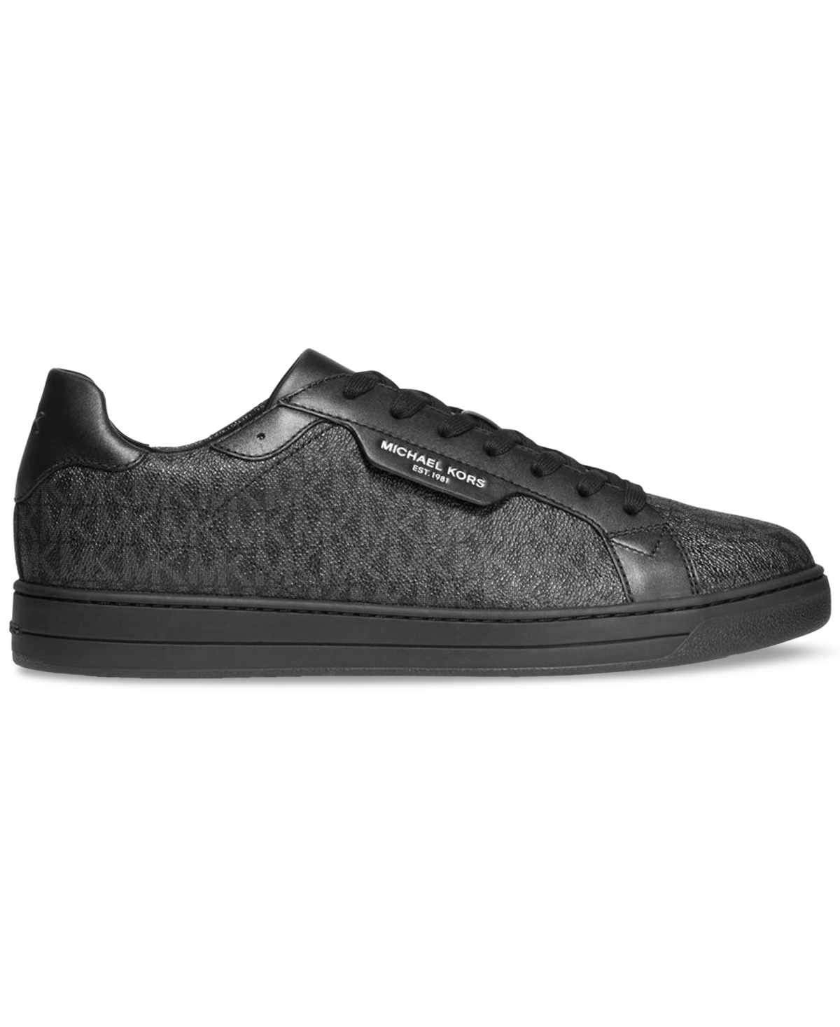 Shop Michael Kors Men's Keating Mini Logo Fashion Sneakers In Black