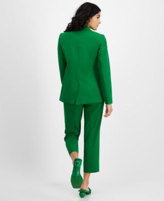 Shop Bar Iii Womens One Button Jacket Printed Mesh T Shirt Pants Created For Macys In Green Apple
