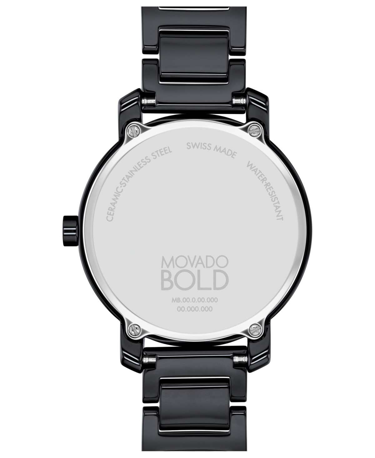 Shop Movado Women's Swiss Bold Evolution 2.0 Black Ceramic Bracelet Watch 34mm