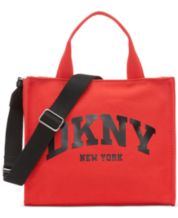 Dkny red outlet tote bag