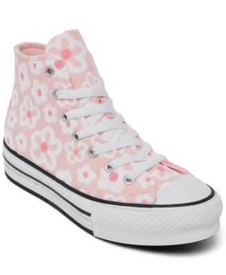 Converse Little Girls Chuck Taylor All Star Floral Lift Platform Casual Sneakers from Finish Line Macy s