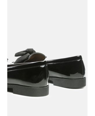 Womens Bowberry Bow Tie Patent Loafers