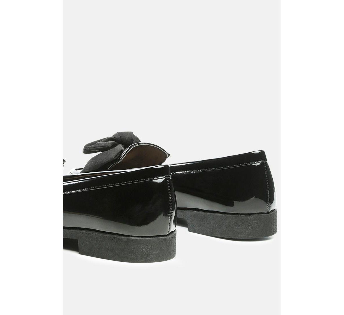 London Rag Bowberry Bow-Tie Patent Loafers