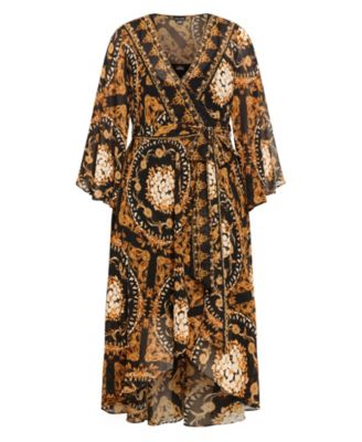 Plus Size Freya Placement Maxi Dress