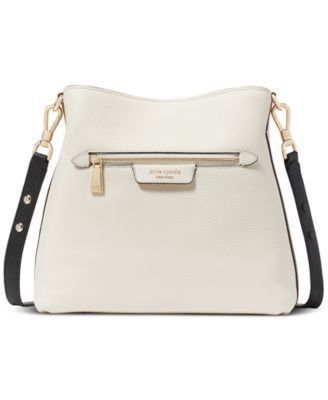 kate spade new york - Hudson Colorblocked Pebbled Leather Small Shoulder Bag