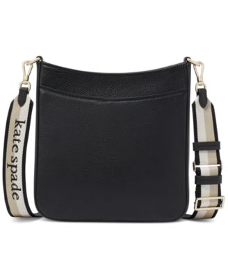 Hudson Small Pebbled Leather Messenger Crossbody