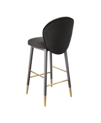 1 Pc. Velvet Counter Stool
