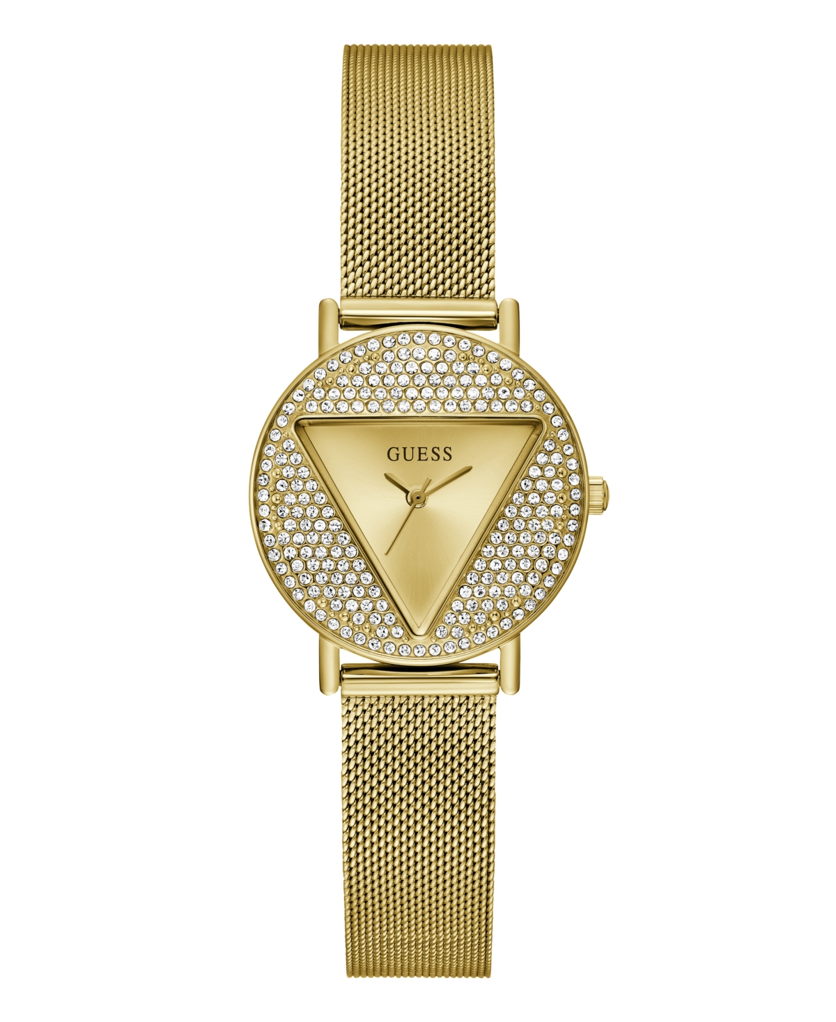 Guess Women's Analog Gold-tone Stainless Steel Mesh Watch 30mm