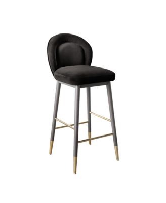 1 Pc. Velvet Barstool
