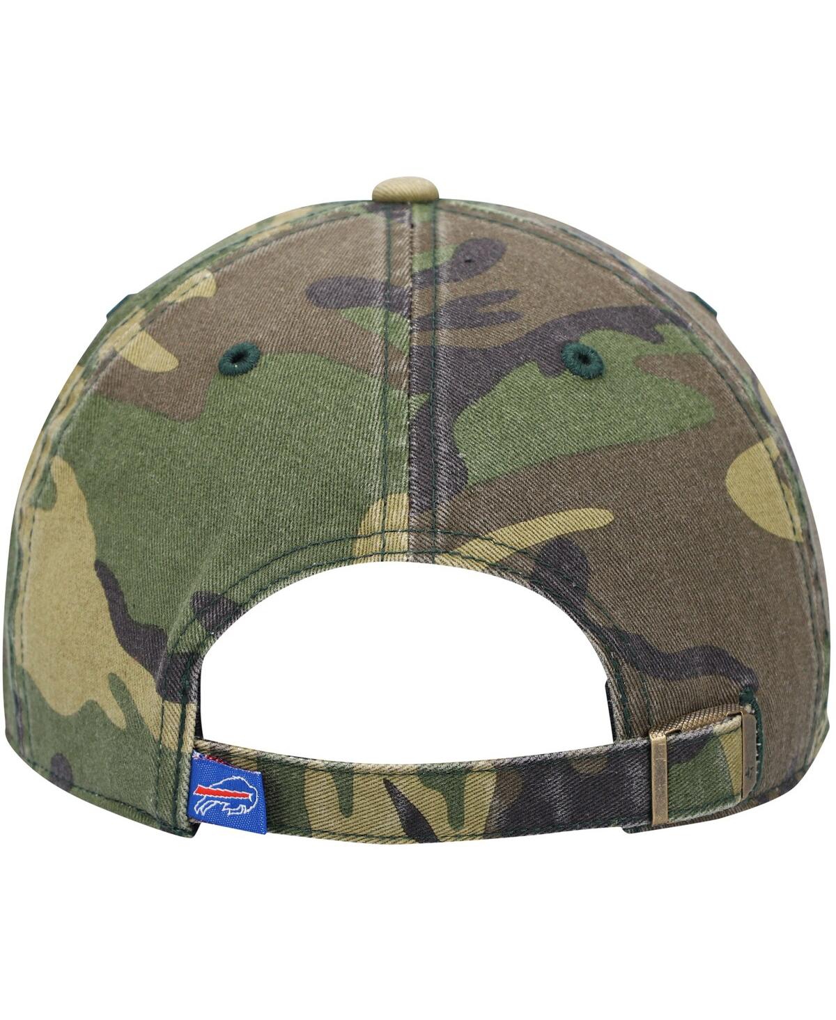 Men's '47 BrandBuffalo Bills Woodland Clean Up Adjustable Hat - Camo