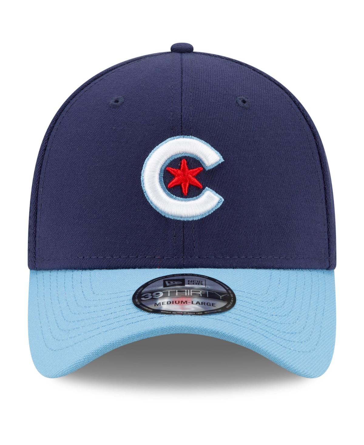 Men's New Era Light Blue Chicago Cubs 2021 City Connect 39THIRTY Flex Hat - Light Blue
