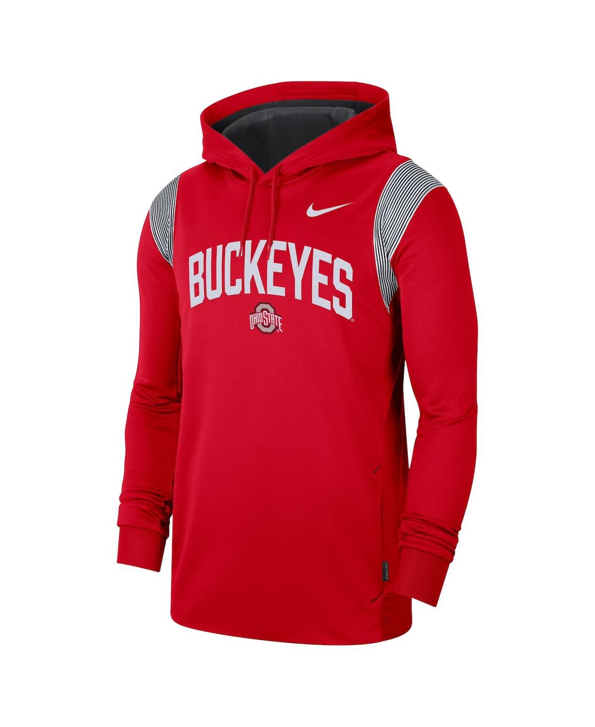 Men's NikeOhio State Buckeyes 2022 Game Day Sideline Performance Pullover Hoodie - Scarlet