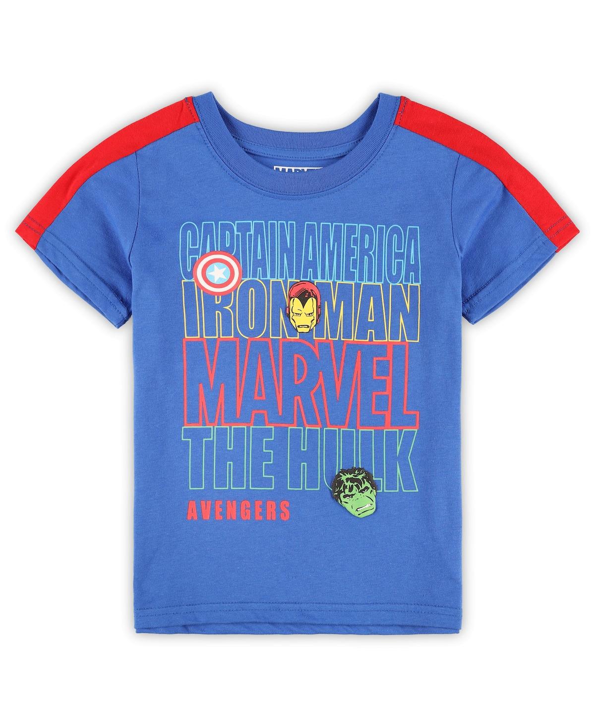 Shop Children's Apparel Network Little Boys And Girls Blue, Red, Green The Avengers Graphic 3-pack T-shirt Set In Blue,red,green