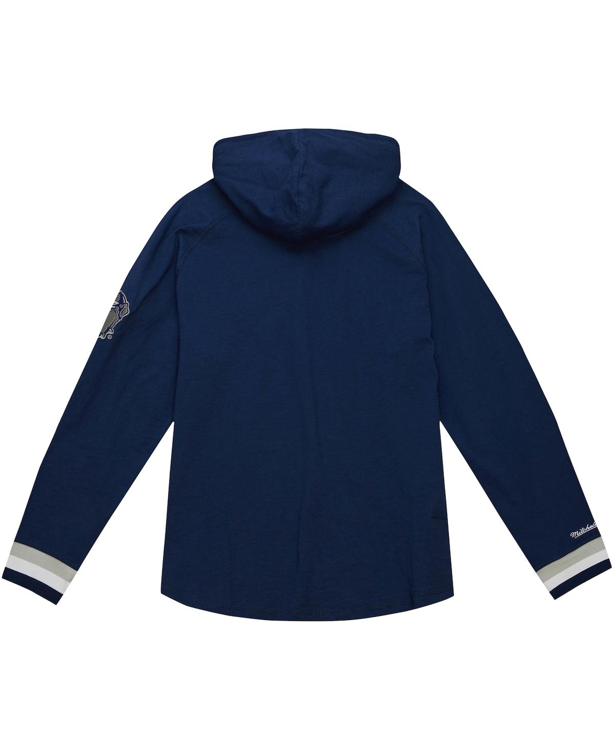 Men's Mitchell & NessGeorgetown Hoyas Legendary Raglan Pullover Hoodie - Navy