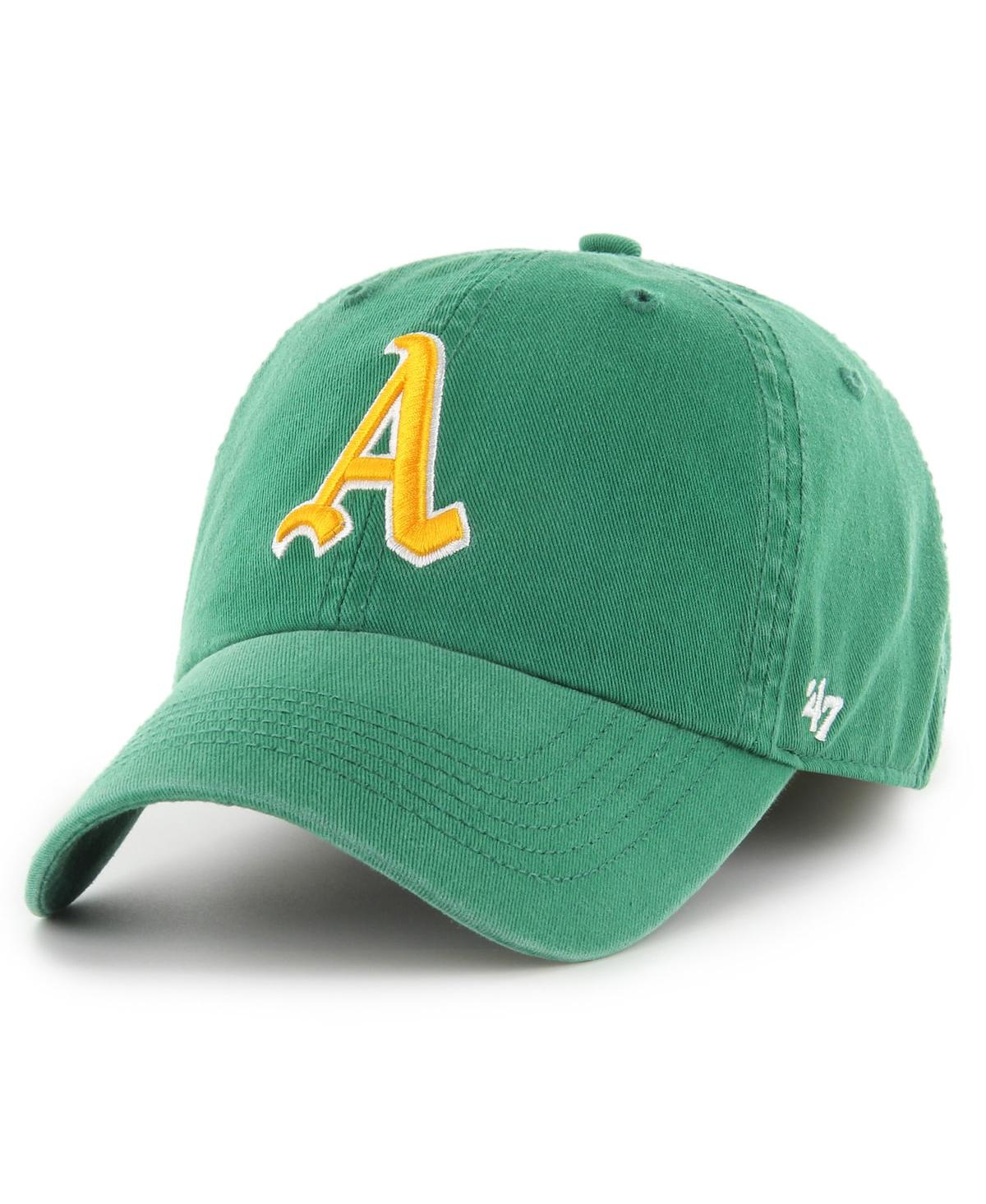 Shop 47 Brand Men's ' Green Oakland Athletics Cooperstown Collection Franchise Fitted Hat