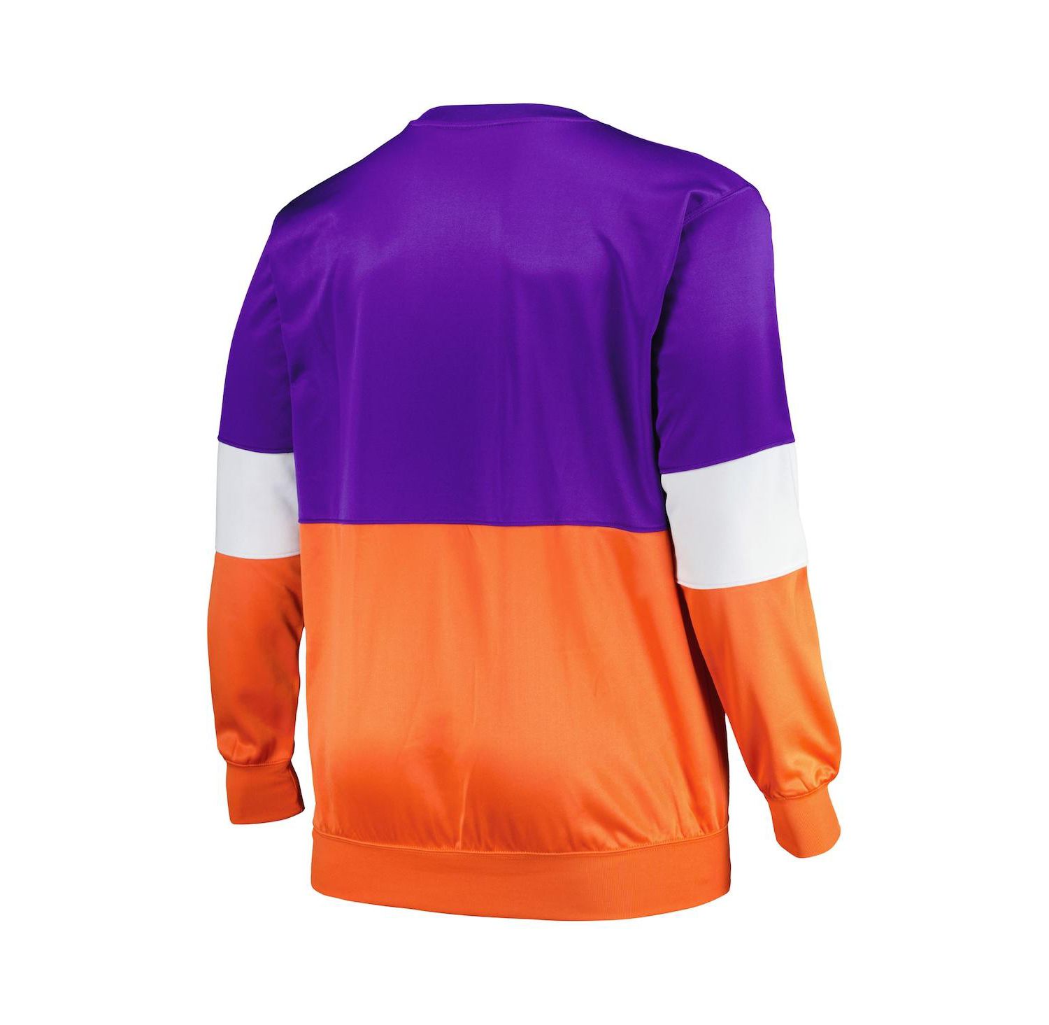 Men's Purple, Orange Phoenix Suns Big and Tall Split Pullover Sweatshirt