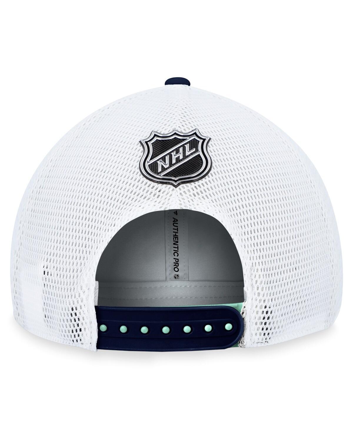Men's FanaticsSeattle Kraken Authentic Pro Rink Trucker Adjustable Hat - Light Blue