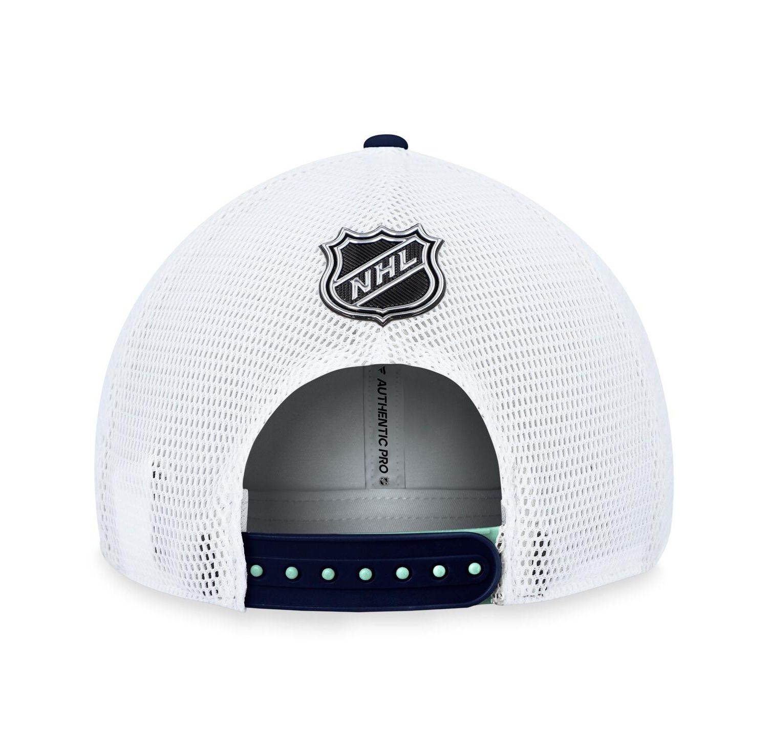Men's Light Blue Seattle Kraken Authentic Pro Rink Trucker Adjustable Hat