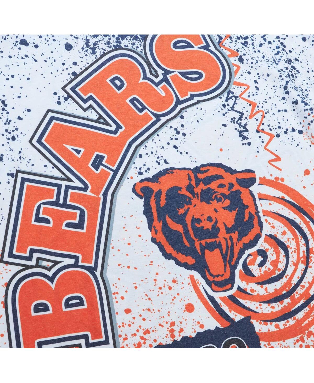 Mitchell & Ness Men's  White Chicago Bears Team Burst Sublimated T-shirt In White