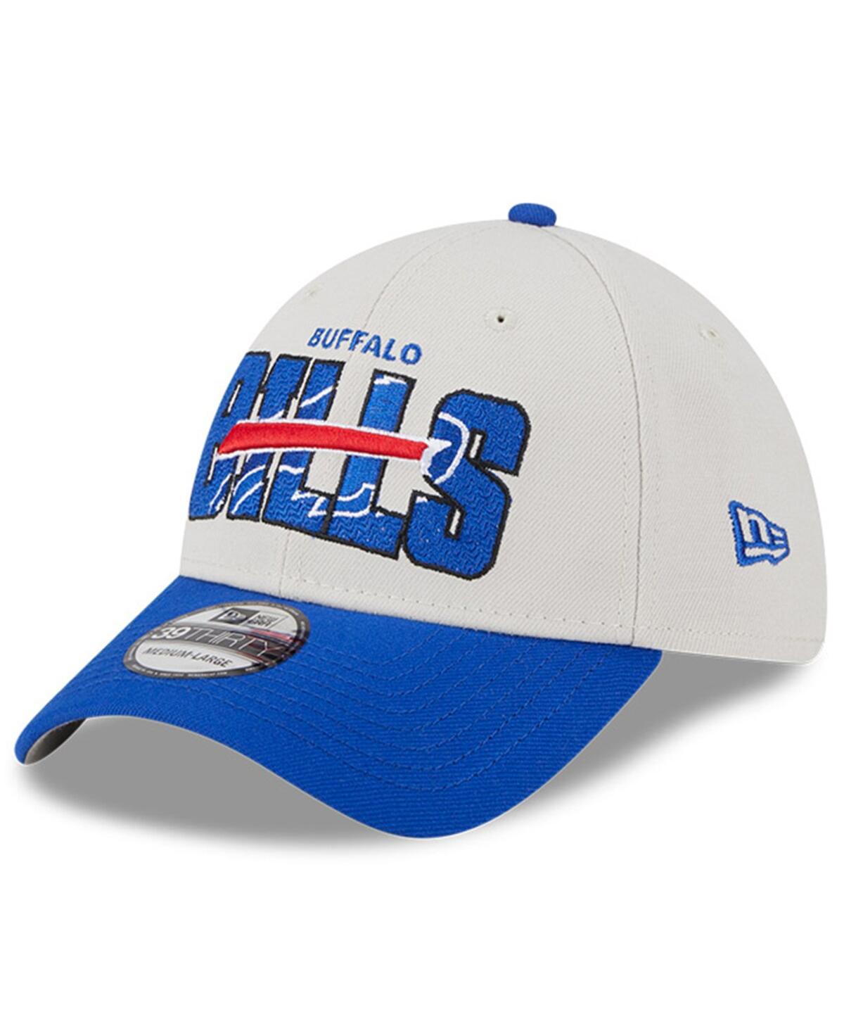 New Era Men's  Stone, Royal Buffalo Bills 2023 Nfl Draft 39thirty Flex Hat In Stone,royal