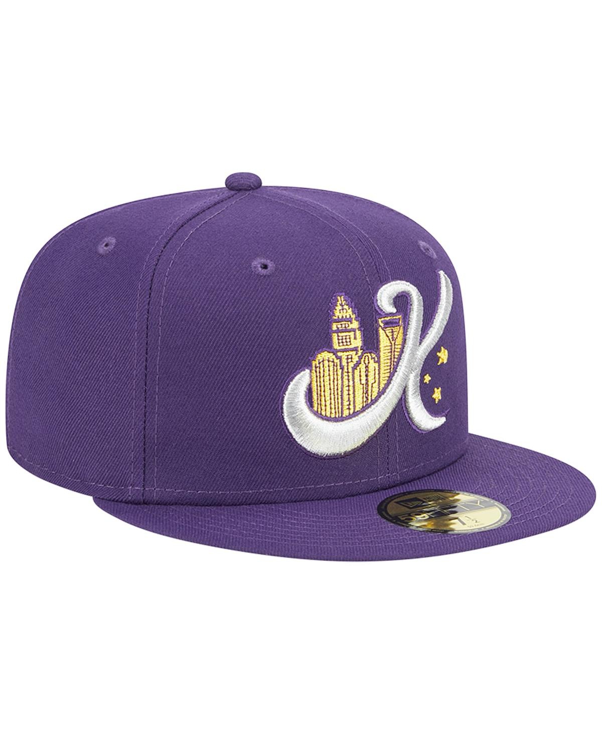 Men's New Era Purple Charlotte Knights Theme Nights Uptown 59FIFTY Fitted Hat