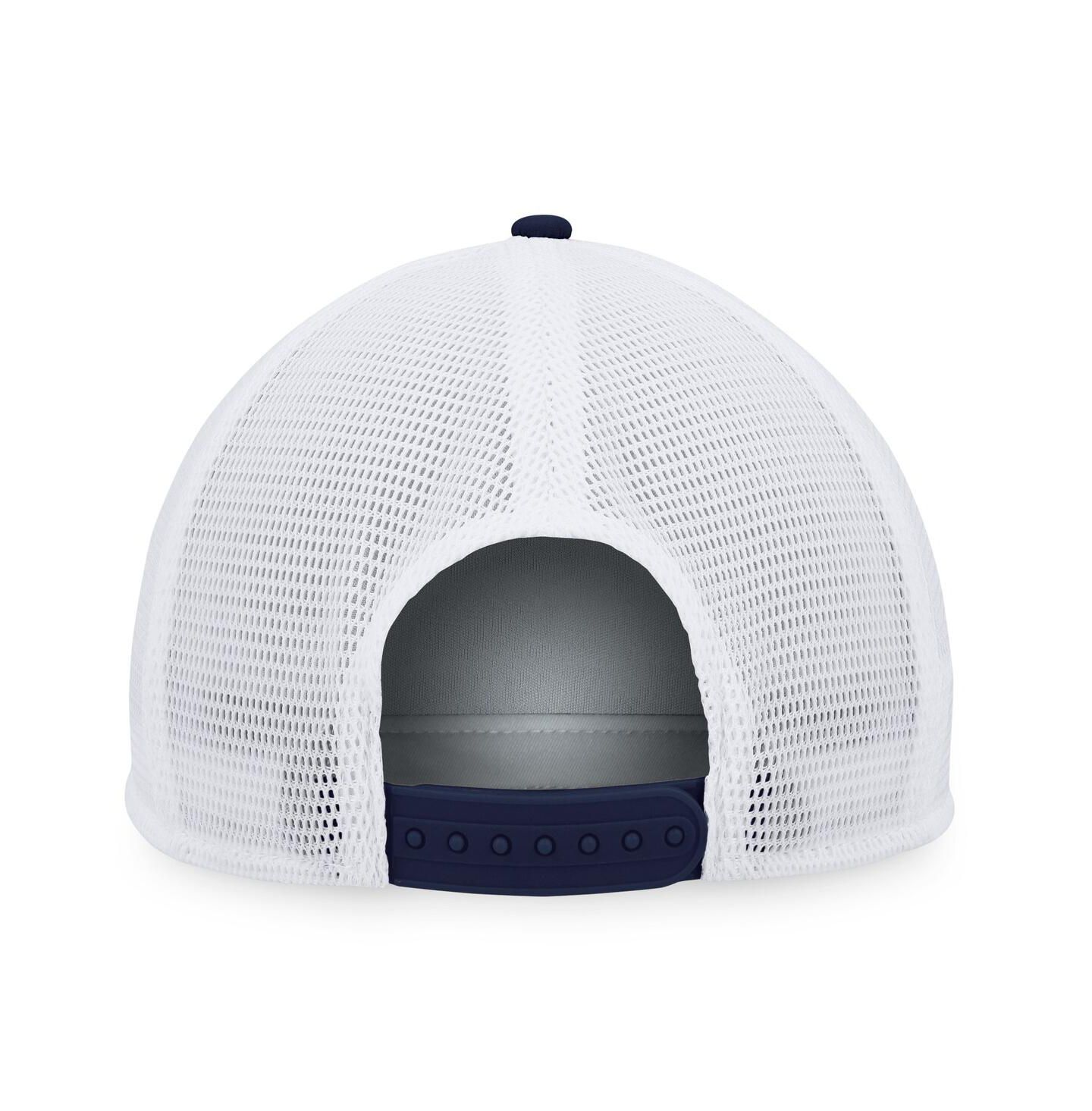 Мужская кепка Fanatics Navy, White New York Rangers Foam Front Patch Trucker Snapback Hat — фото 4