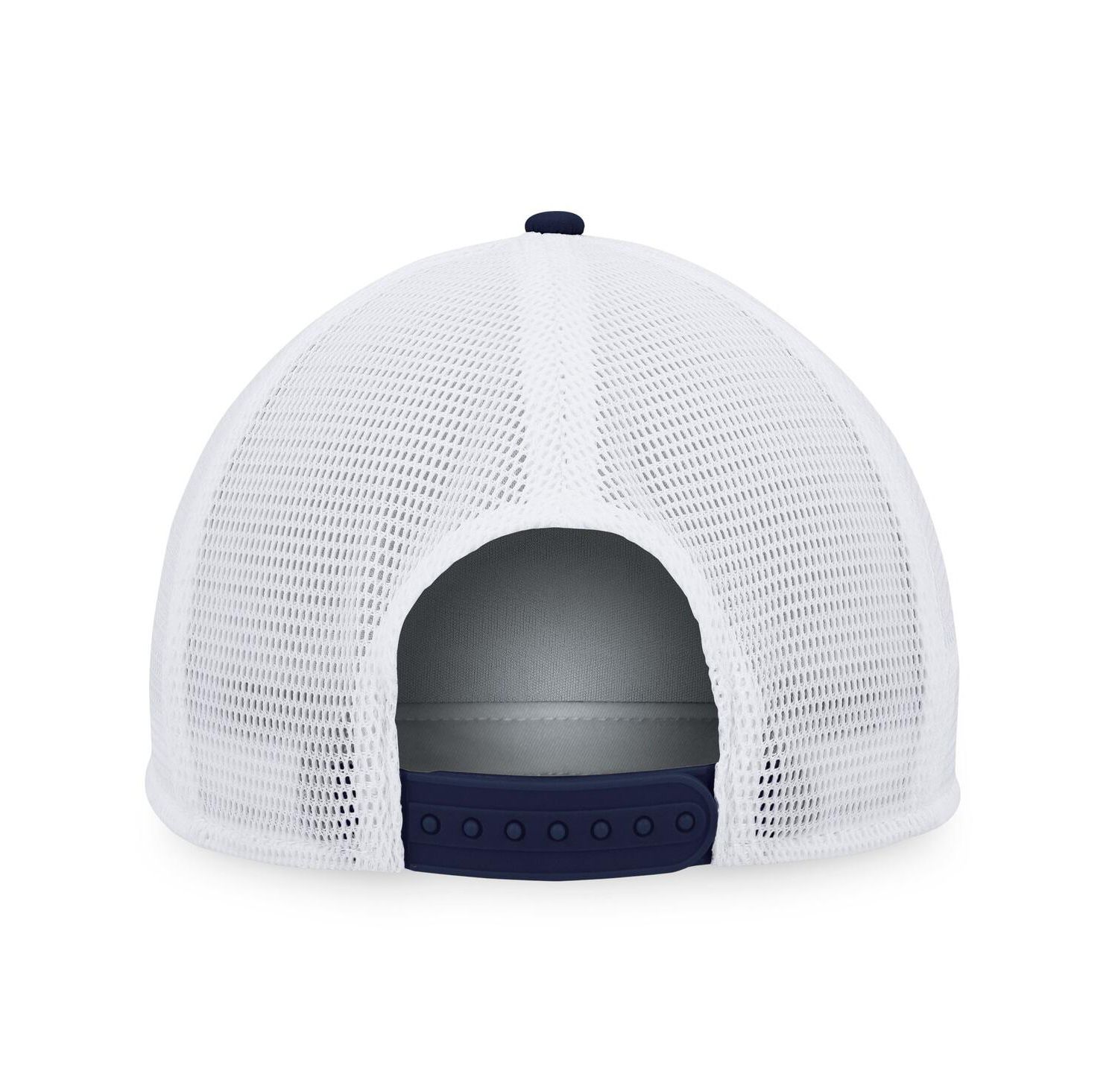Men's Navy, White New York Rangers Foam Front Patch Trucker Snapback Hat