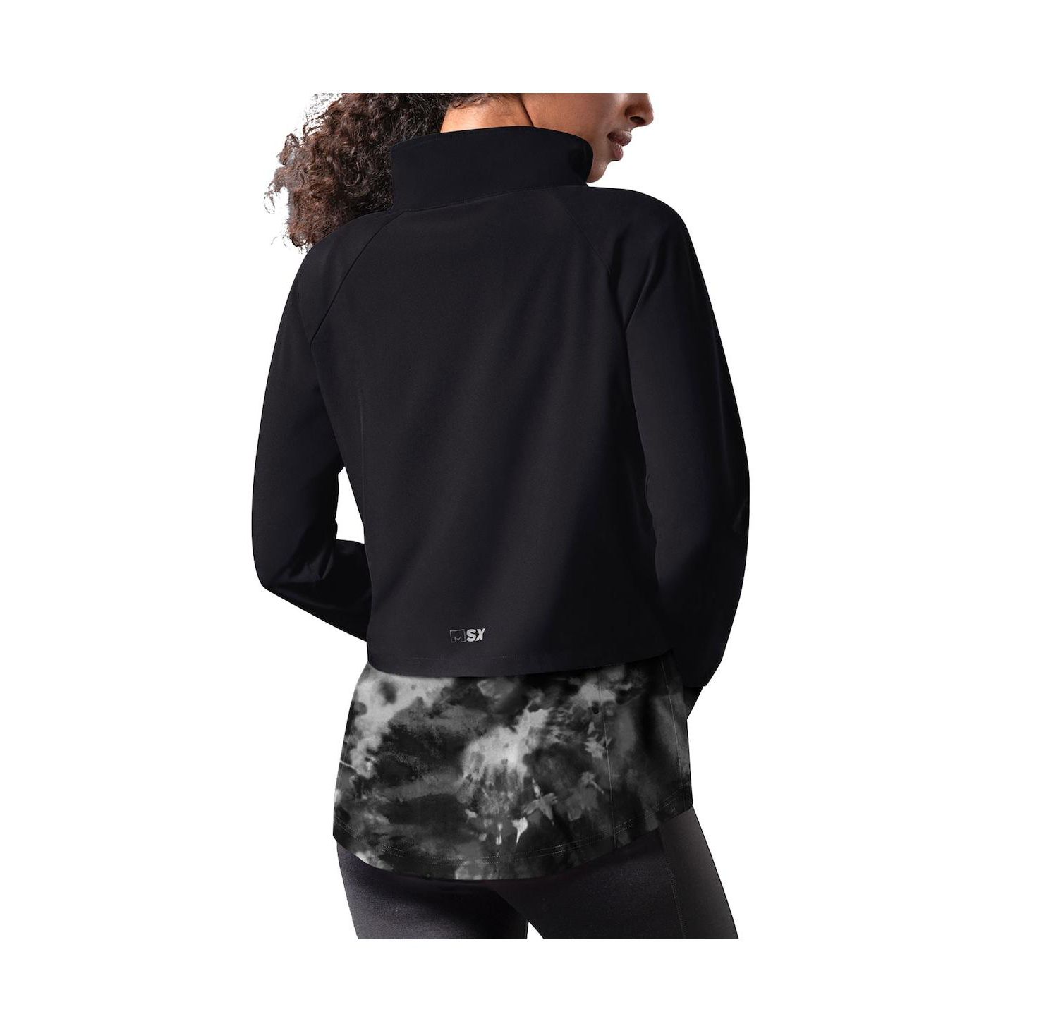 Women's Black San Francisco 49ers Grace Raglan Full-Zip Running Jacket