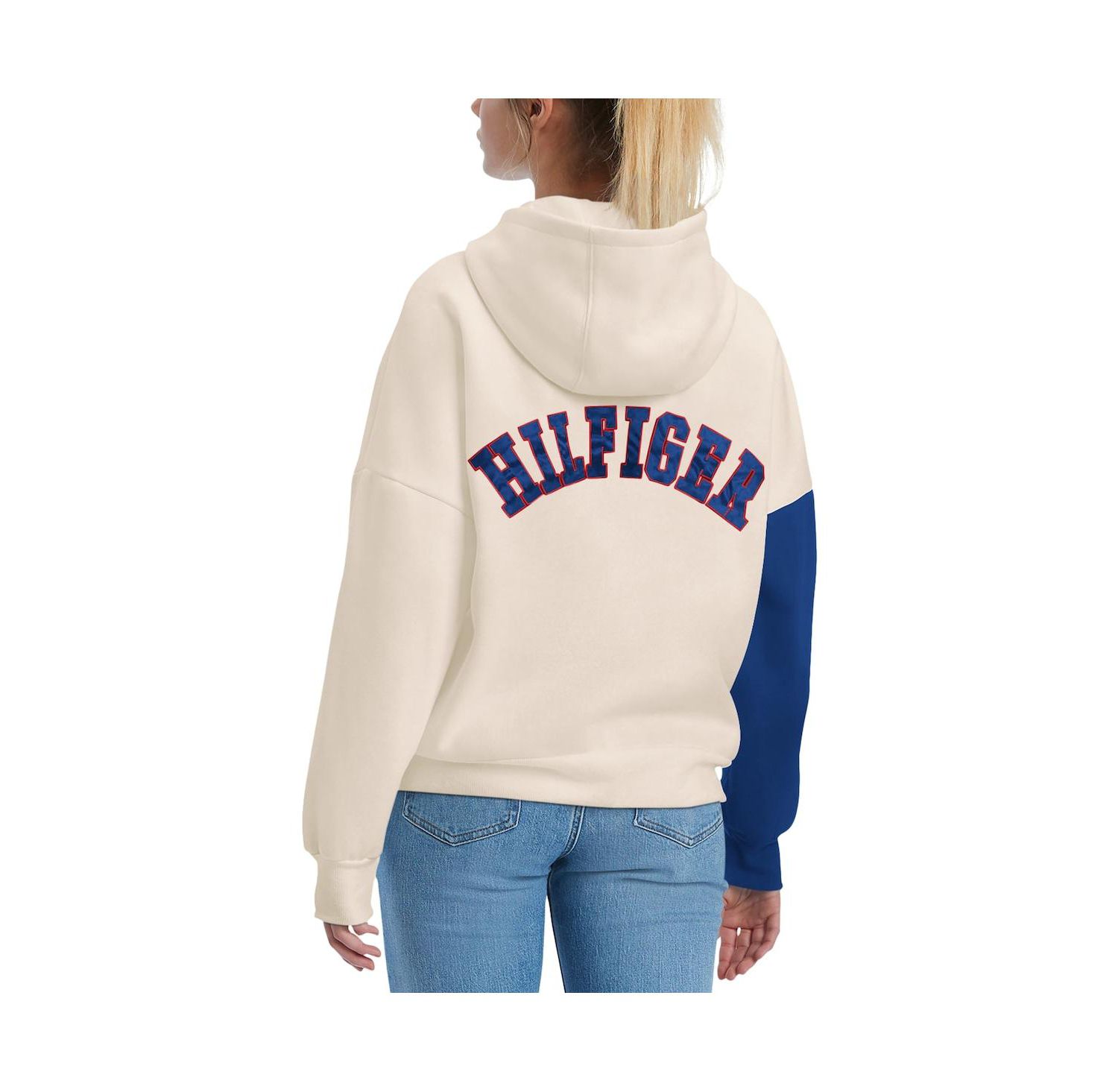 Women's Cream, Royal Buffalo Bills Harriet Pullover Hoodie