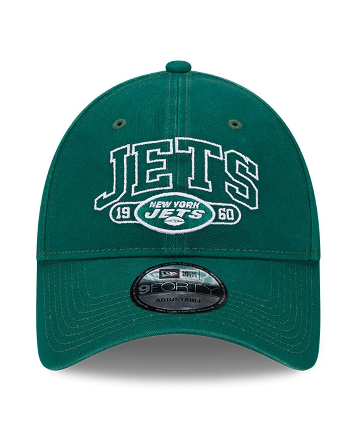 Men's New EraNew York Jets Outline 9FORTY Snapback Hat - Green