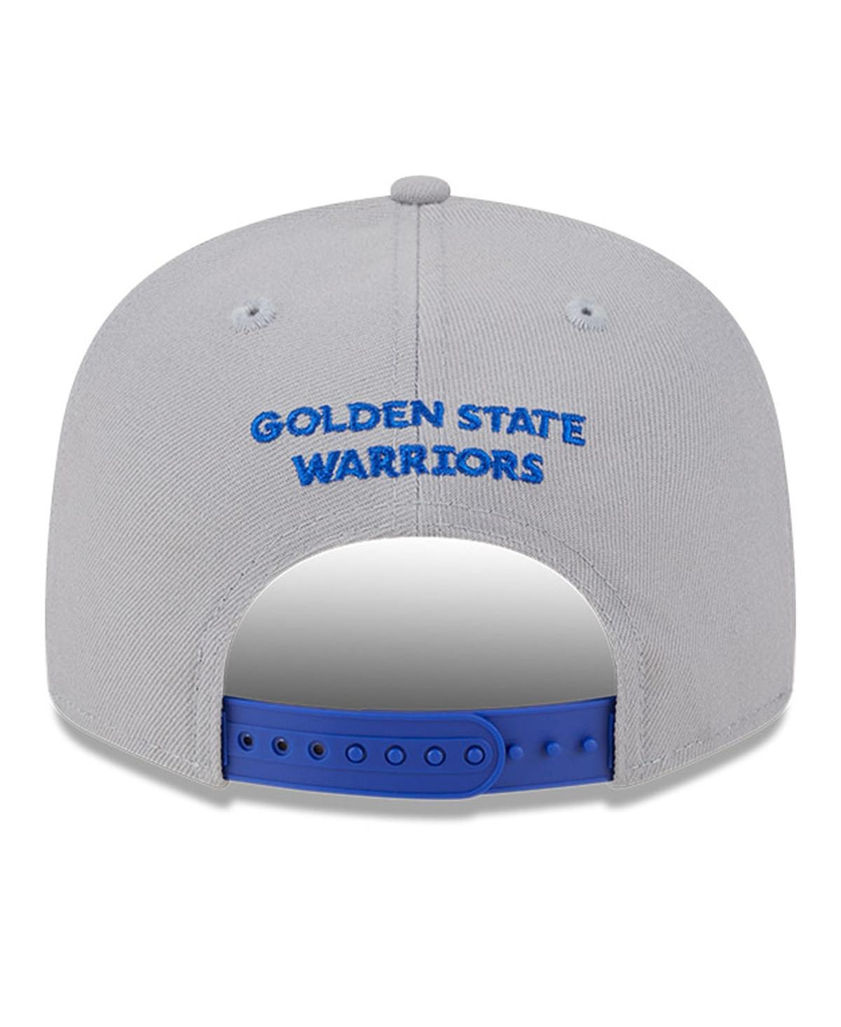 Men's New EraGolden State Warriors Chenille Band 9FIFTY Snapback Hat - Gray