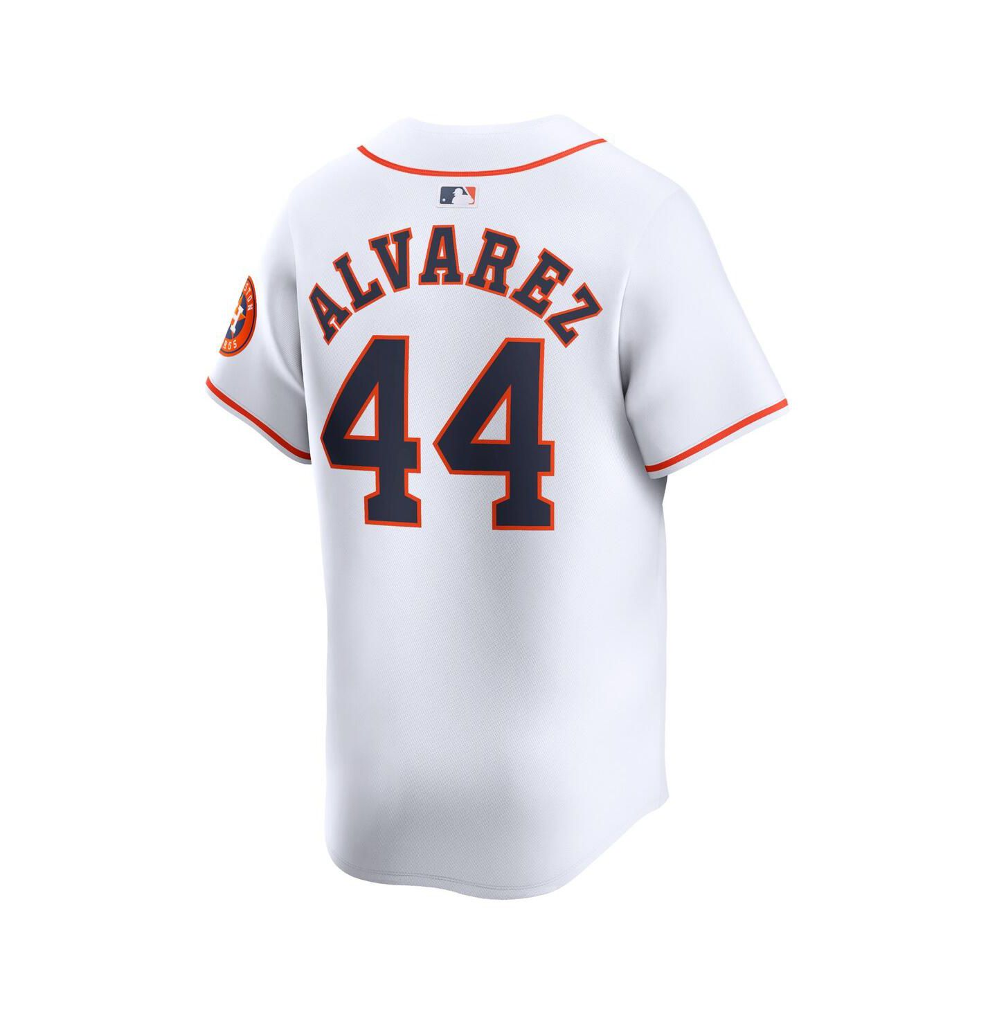 Мужской топ Nike Yordan Alvarez White Houston Astros Home Limited Player Jersey — фото 2