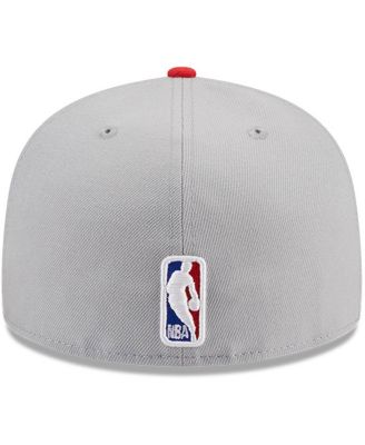 Men's Gray, Red Atlanta Hawks Tip-Off Two-Tone 59FIFTY Fitted Hat
