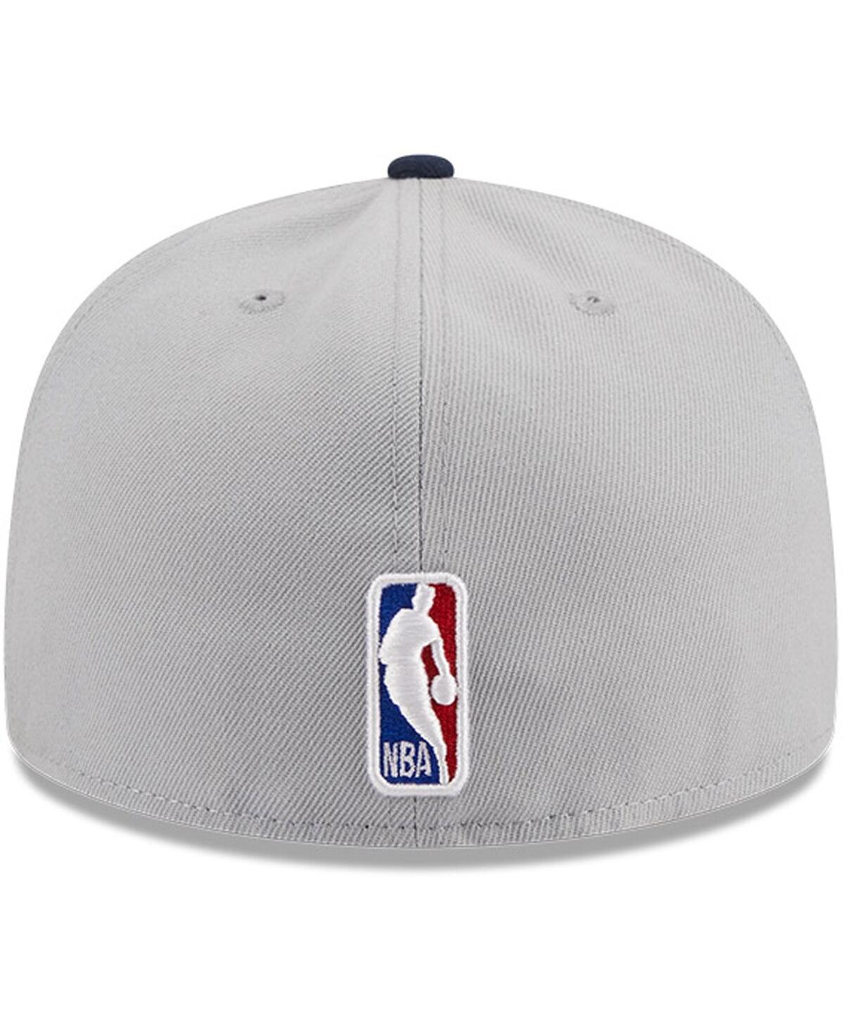 Men's New Era Navy Indiana Pacers Tip-Off Two-Tone 59FIFTY Fitted Hat - Navy